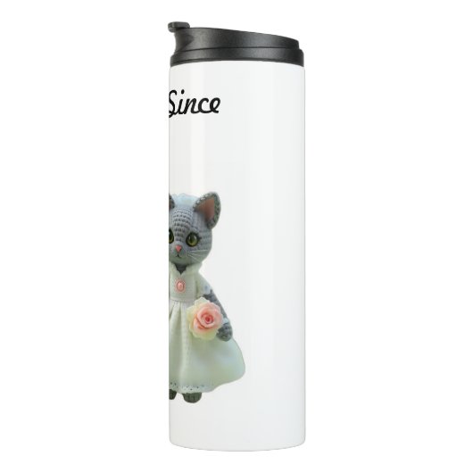 Getrouwde katten 2025 thermosbeker (Geroteerd rechts)