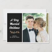 Getrouwde Kerst Flat Vakantie Kaart (Voorkant)