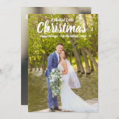 Getrouwde kerstcadeaukaart kaart (Voorkant / Achterkant)