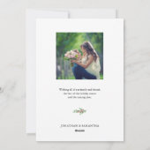 Getrouwde Kerstmis Pas getrouwd 2 Foto's Kerstmis Feestdagenkaart (Achterkant)