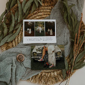 Getrouwde Kerstmis | Pas getrouwd eerste vakantief Feestdagenkaart