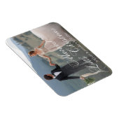 Getrouwde kleine kerst bruiloft foto vakantie magneet (Rechterzijde)