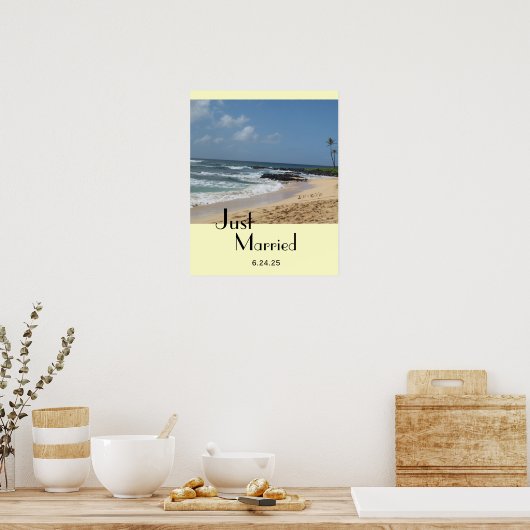 Getrouwde namen in Sand Poster (Keuken)