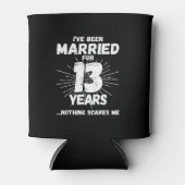 Getrouwde paren 13 jaar Funny 13th Jubileum Blikjeskoeler (Voorkant)