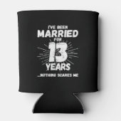 Getrouwde paren 13 jaar Funny 13th Jubileum Blikjeskoeler (Achterkant)