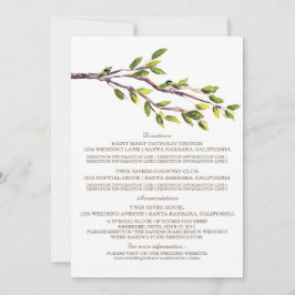 Getrouwde Takken Huwelijksinformatiekaart Kaart