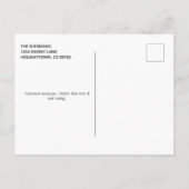 Getrouwde vrolijke Passen getrouwd 1e kerst rode f Feestdagenkaart (Achterkant)