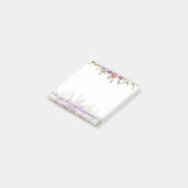 Getrouwe aquarel bloemmotief   post-it® notes (Schuin)