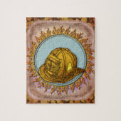 getrouwe brandweerman Helmet Legpuzzel (Verticaal)