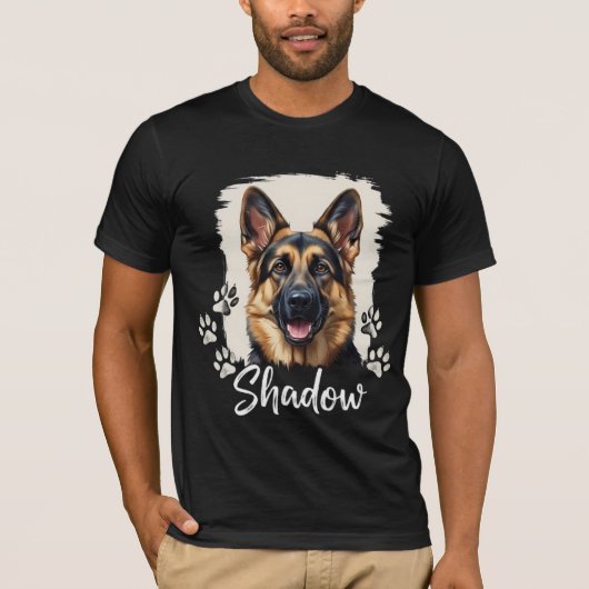 Getrouwe Gezel Duitse Herdershirt T-shirt (Voorkant)