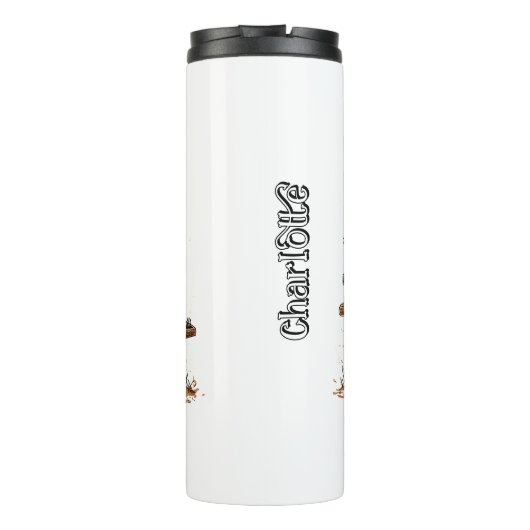 Getrouwe Harvest Wagon Graphic Thermosbeker (Achterkant)