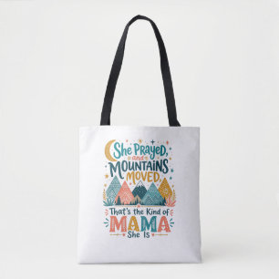Getrouwe Mama “Bergen Verzet” Christelijk Cadeau Tote Bag