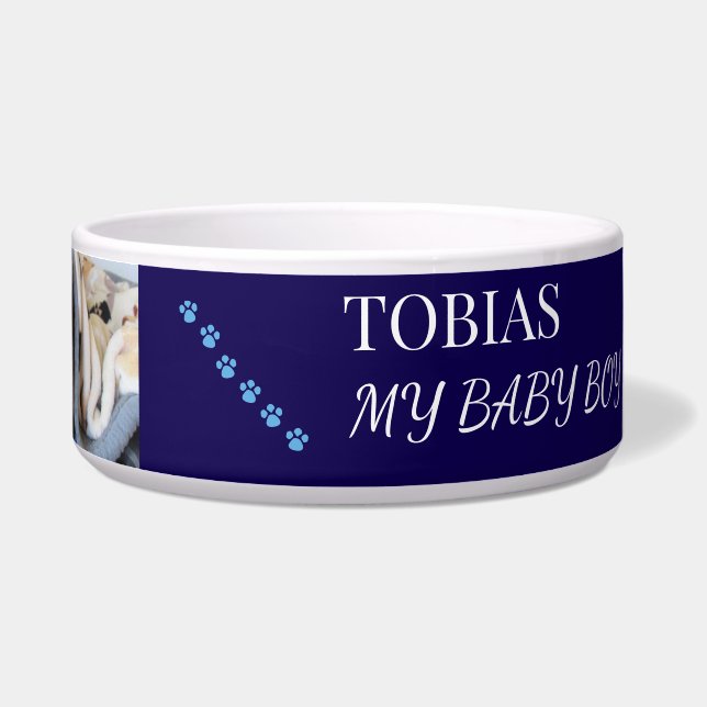 Getrouwe Pootafdrukken Huisdier Voerbakje (Rechts)