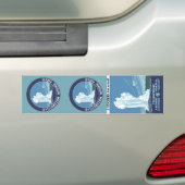 , getrouwe reisposterkunst bumpersticker (Op auto)