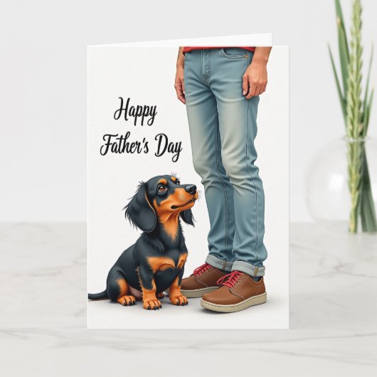 Getrouwe Vaderdag huisdieren vriend kaart (Voorkant)