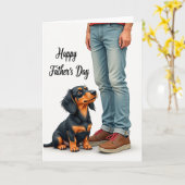 Getrouwe Vaderdag huisdieren vriend kaart (Gele Bloem)