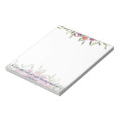 getrouwe waterverf floral notitieblok (Linkerzijde)