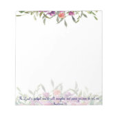 getrouwe waterverf floral notitieblok (Voorkant)