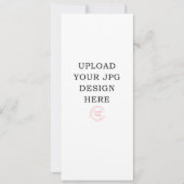 Getrukte 4" x 9" huwelijksprogramma's kaart (Voorkant)