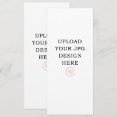 Getrukte huwelijksprogramma's 10 x 23 cm kaart (Voorkant / Achterkant)