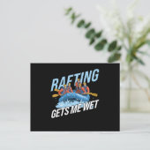 Gets Me Wet Rafting Briefkaart (Staand voorkant)