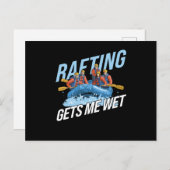 Gets Me Wet Rafting Briefkaart (Voorkant / Achterkant)