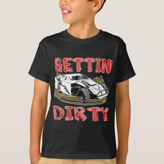 Gettin Dirt Dirt Modified Racing T-shirt (Voorkant)