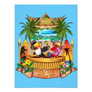 Gettin' Freaky in de Tiki Foto Afdruk