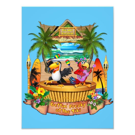 Gettin' Freaky in de Tiki Foto Afdruk (Voorkant)