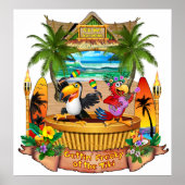 GETTIN' FREAKY OP DE TIKI POSTER (Voorkant)