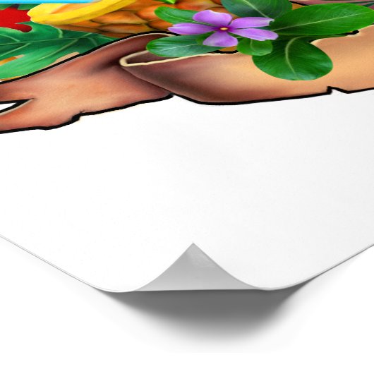 GETTIN' FREAKY OP DE TIKI POSTER (Hoek)