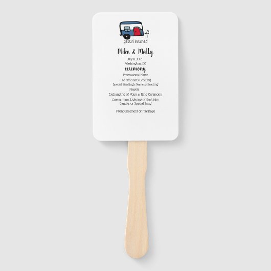 Gettin' Hitched Camper Handwaaier (Voorkant)