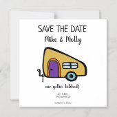 Gettin' Hitched Save the Date Magnetische Uitnodiging (Voorkant)