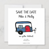 Gettin' Hitched Save the Date Magnetische Uitnodiging (Voorkant)