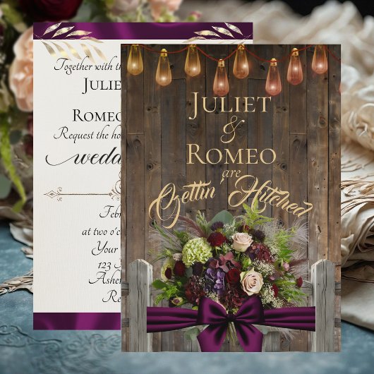 Gettin' Hitched Wilde Bloemen & Lint - Plum
