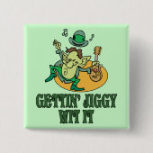 Gettin' Jiggy wit it it Vierkante Button 5,1 Cm (Voorkant)