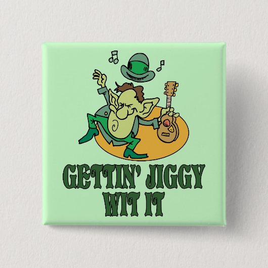 Gettin' Jiggy wit it it Vierkante Button 5,1 Cm (Voorkant)