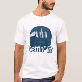 GETTIN LIT MENORAH -.png T-shirt (Voorkant)