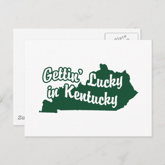 Gettin' Lucky in Kentucky Briefkaart (Voorkant / Achterkant)