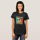 Gettin Lucky in Kentucky Derby Day Horse Racing G T-shirt (Voorkant volledig)