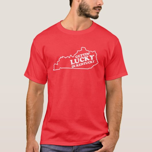 Gettin Lucky in Kentucky T-shirt (Voorkant)