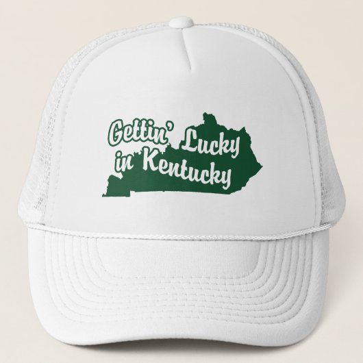 Gettin' Lucky in Kentucky Trucker Pet (Voorkant)