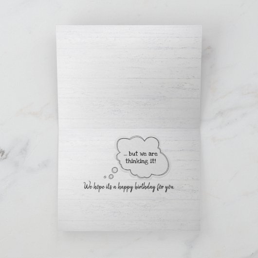 Gettin Old Birthday Pelicans Kaart (Binnen)