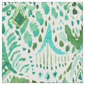 GETTIN' TURT Green Aqua Zee Turtle Tribal Stof (Close Up)