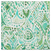 GETTIN' TURT Green Aqua Zee Turtle Tribal Stof (Swatch)