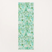 GETTIN’ TURT Green Aqua Zee Turtle Tribal Yogamat (Voorkant)