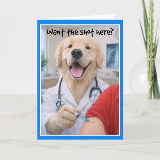 Getting a Shot Get Well card. SHOA-1 Kaart (Voorkant)