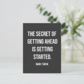 Getting Ahead Starts Now Briefkaart (Staand voorkant)