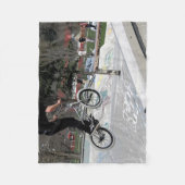 "Getting Air" BMX Rider Fleece Deken (Voorkant)