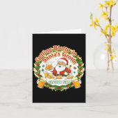 Getting Blotto In Santa's Grotto Drunk Friends Nig Kaart (Gele Bloem)